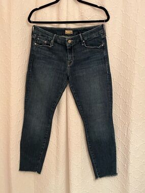 MOTHER Classic Women's Dark Blue Stretch Jeans